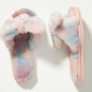 Anthropologie Australia EMU Tie Dye slippers
